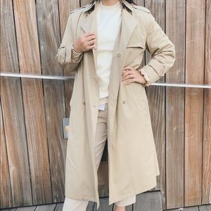 Trench coat beige woman with lining